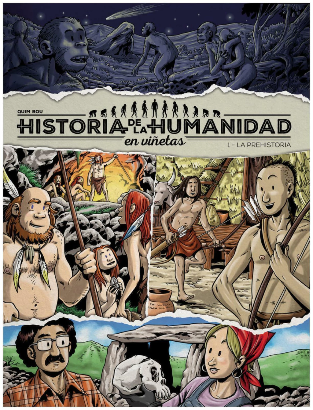 HISTORIA DE LA HUMANIDAD EN VIÑETAS - BOU QUIM - DOLMEN