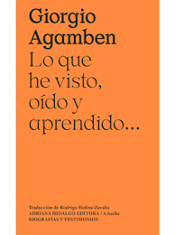 LO QUE HE VISTO, OÍDO Y APRENDIDO - GIORGIO AGAMBEN - ADRIANA HIDALGO