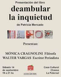 DEAMBULAR LA INQUIETUD - PATRICIA MERCADO - EDICIONES CAMPO GRUPAL