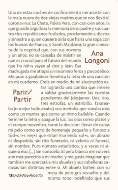 PARIR /PARTIR - ANA LONGONI - TREN EN MOVIMIENTO