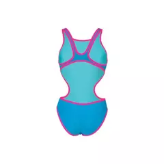 ARENA ENTERIZA ONE BIG LOGO ECO TURQUOISE FLUO PINK (890) - tienda online