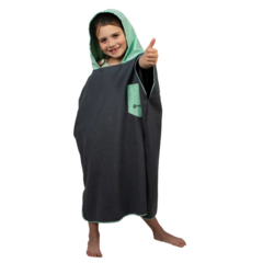 ORIGAMI PONCHO JUNIOR LISO - PETROLEO TURQUEZA