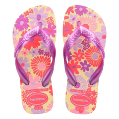 OJOTAS HAVAIANAS KIDS FLORES - BUTTERCREAM