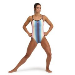 ARENA ENTERIZA CIRCLE STRIPE LACE BACK (550) en internet