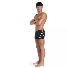 ARENA SHORT PRO FILE MAXFIT ECO BLACK WHITE (510) - comprar online