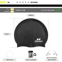 GORRA SILICONA AQUON LONG HAIR - FUCSIA - comprar online