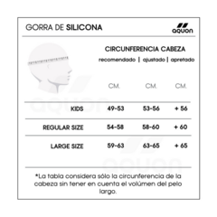 GORRA SILICONA AQUON AZUL - comprar online