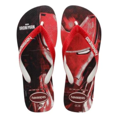OJOTAS HAVAIANAS KIDS TOP MARVEL - IRON MAN