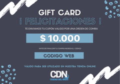 GIFT CARD $ 10.000 - comprar online