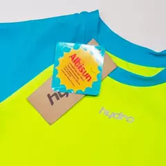 REMERA HYDRO CON PROTECCION UV JUNIOR - TURQUESA AMARILLO en internet