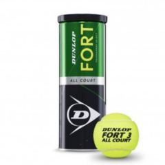 PELOTAS DE TENIS DUNLOP ALL COURT FORT TUBO X 3 VERDE