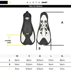 AQUON ALETAS SMART SHORT FINS - BLANCA - comprar online