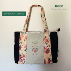 BOLSO XL - NEGRO ACUARELA OUTLET - comprar online