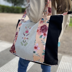 BOLSO XL - NEGRO ACUARELA OUTLET en internet