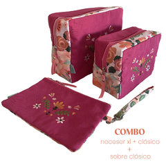 NECESER XL + NECESER CLÁSICO + SOBRE CLÁSICO ROSA TULIPA