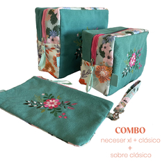 NECESER XL + NECESER CLÁSICO + SOBRE CLÁSICO VERDE PINO