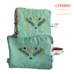 -- AQUA ORANGE -- COMBO NECESER XL + NECESER CLÁSICO
