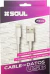 CABLE USB 2M 2A BLANCO SOUL MICRO USB - TIPO C - LIGHTNING (2026 / 2031 / 2035) - tienda online