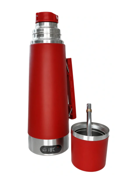 TERMO DE ACERO INOXIDABLE 1.2L ELECTRICO CON MATE Y BOMBILLA OGAAN OG-ET1 (0527) en internet