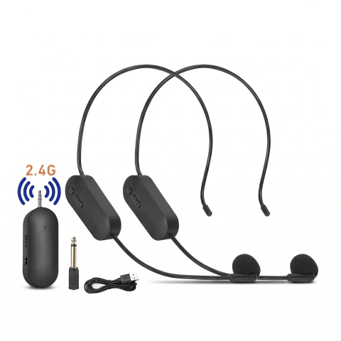 MICROFONO INALAMBRICO PARA CELULAR CON VINCHA X2 PLUG 3.5MM AY-102