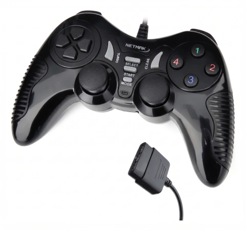JOYSTICK ANALOGICO PS2 CON CABLE Y VIBRACION NETMAK NM-SPEED