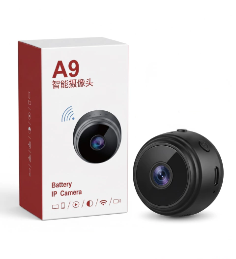 MINI CAMARA DE VIGILANCIA INTERIOR IP CON SOPORTE ADHESIVO A9 A9A-CC