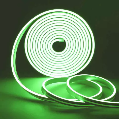 Imagen de TIRA DE LED NEON 5M MANGUERA 12V FLEXIBLE CON FUENTE VARIOS COLORES (2225)
