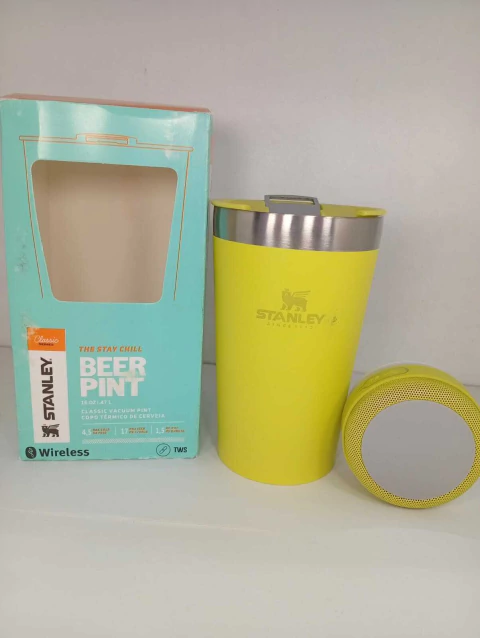 VASO TERMICO ACERO INOXIDABLE TAPA A PRESION 450ML + DESTAPADOR + PARLANTE BLUETOOTH SIMIL STANLEY - comprar online
