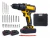 TALADRO INALAMBRICO RECARGABLE 21V ORYX EL675 (0675)