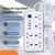 ZAPATILLA 6 TOMAS + 3 USB + 1 USB C EXTENSION LEAD AMT-634 - comprar online