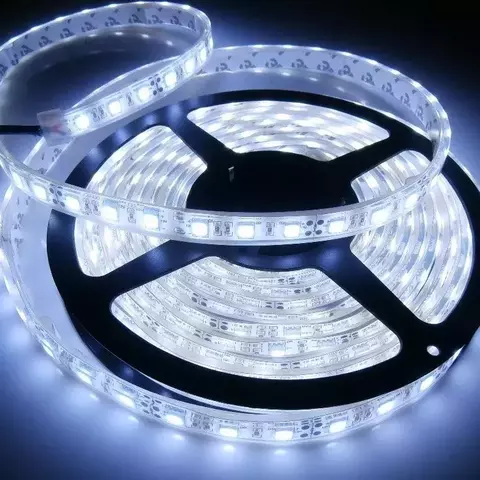 TIRA DE LED BLANCO FRIA / CALIDA 5M 5050 CON TRANSFORMADOR (SUELTO) 40075-2 (4075)