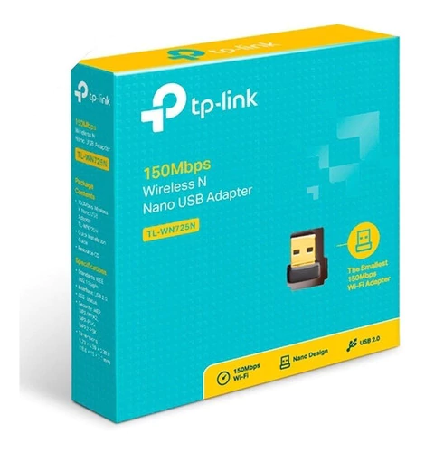 ADAPTADOR WIFI NANO USB 150MBPS TP LINK TL-WN725N
