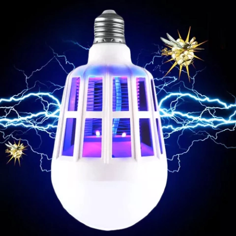 FOCO LAMPARA LED 12W + MATA MOSQUITOS 2 EN 1 HYTOSHY VS-550 (5501)