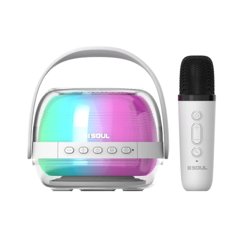 PARLANTE PORTATIL BLUETOOTH 5W + 2 MICROFONOS INALAMBRICOS SOUL PARTY TEEN XS20