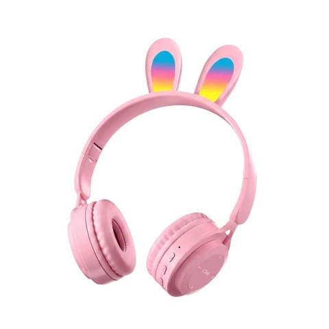 AURICULARES BLUETOOTH VINCHA OREJITAS CONEJO RGB RABBIT EAR AU-16014 - Florida Digital