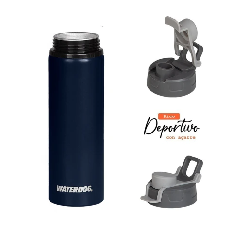 BOTELLA DEPORTIVA DE ALUMINIO 750ML TAPA A ROSCA PICO DEPORTIVO JUNKO 750 - comprar online