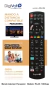 CONTROL REMOTO UNIVERSAL PARA TV LED - SMART TV PANASONIC PA-35 DIGIVOLT (90107)