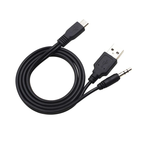 CABLE MICRO USB M A PLUG 3.5 A USB M 50 CM