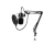 MICROFONO CON CABLE CONDENSADOR CONDENSER CON BRAZO REGULABLE Y MORSA DE AGARRE (3947)