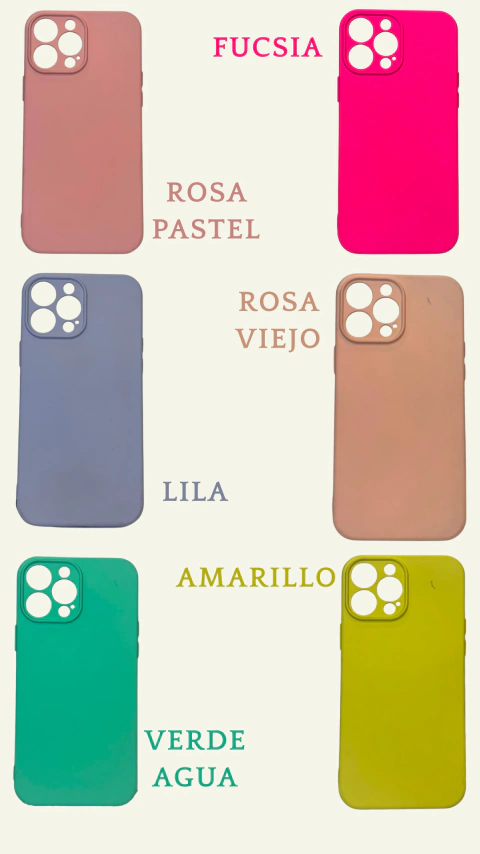 FUNDA PARA CELULAR IPHONE 13 PRO VARIOS MODELOS (OUTLET)