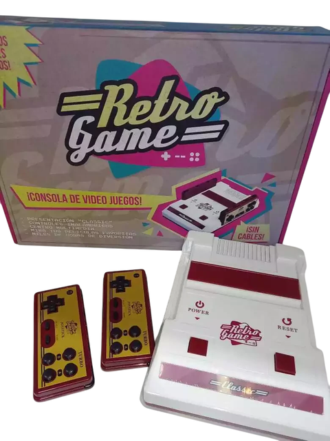 CONSOLA DE JUEGOS PARA TV HDMI/AV + TV BOX INTEGRADO +2 JOYSTICK INALAMBRICOS RETRO GAME CLASSIC 4 - comprar online