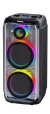 PARLANTE PORTATIL BLUETOOTH + 1 MICROFONO 8" X2 60W CARRITO RGB SOUL SUPER NOISE XL1300
