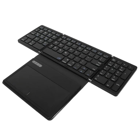 TECLADO BLUETOOTH 5.2 RECARGABLE PLEGABLE + TOUCHPAD CON USB C JEQANG JB-836