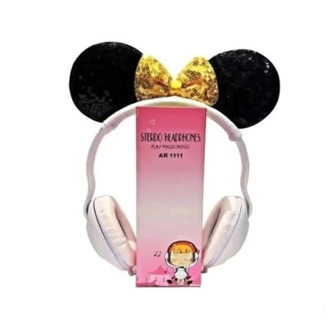 AURICULARES VINCHA CON CABLE INFANTIL MOÑOS AR1132