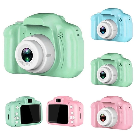 CAMARA DIGITAL PORTATIL RECARGABLE DE JUGUETE CON JUEGOS (0061)
