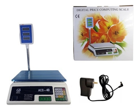 BALANZA DIGITAL DE COMERCIO HASTA 40KG ACS-40