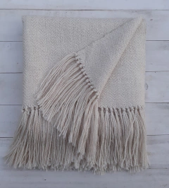 Pashmina de lana de llama motivo espigado on internet