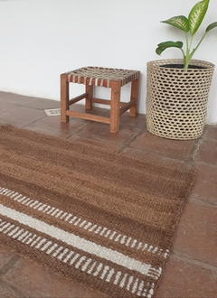Imagen de Alfombra pasillera 220x70 cm tabaco oscuro