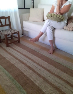 Alfombra Rayas tonos tierra - comprar online