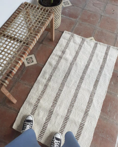 Alfombra para costado de cama 140x80 cm